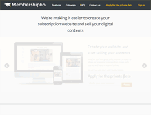Tablet Screenshot of membership66.com